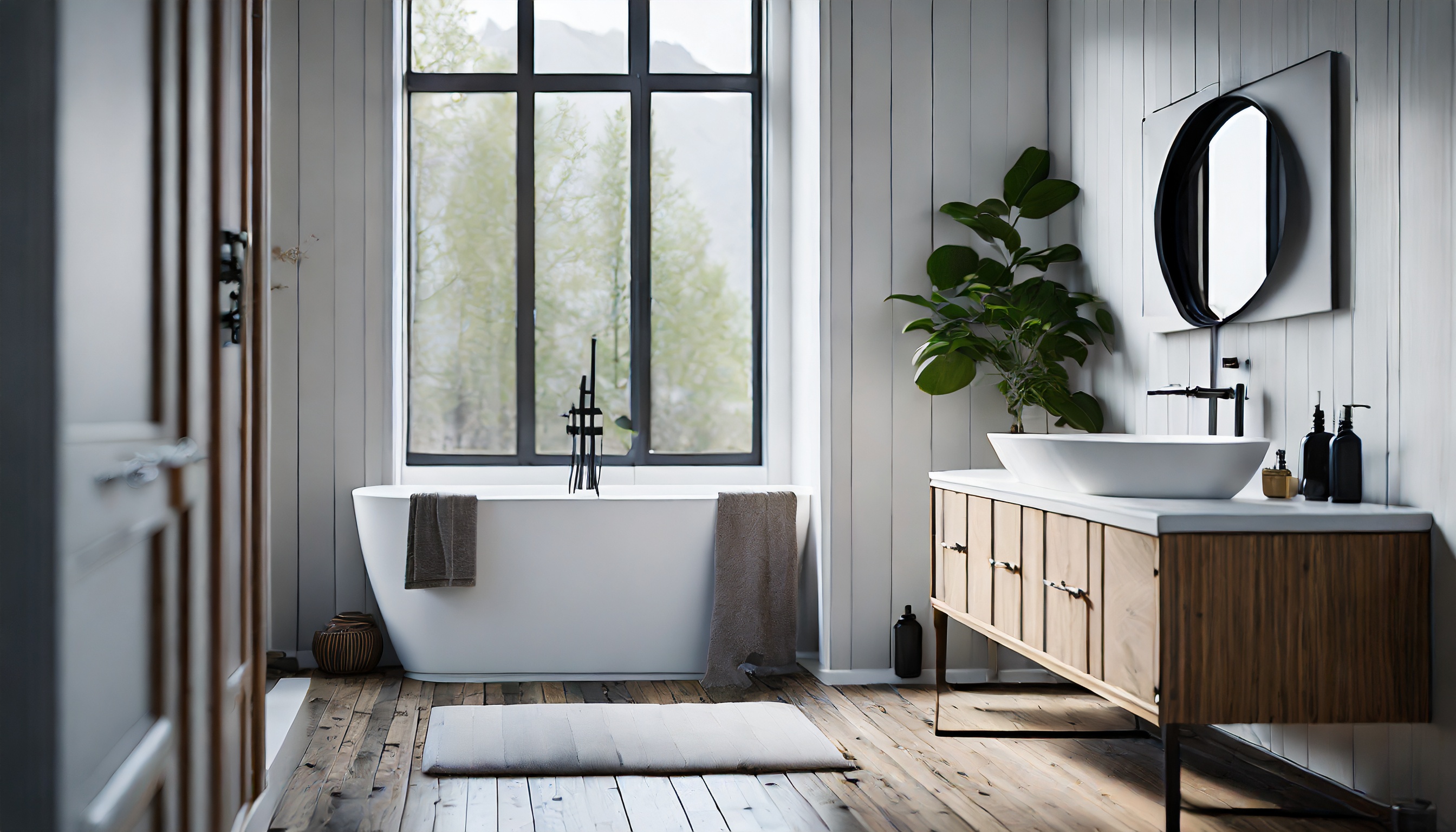 zdjęcie łazienki w stylu skandynawskim